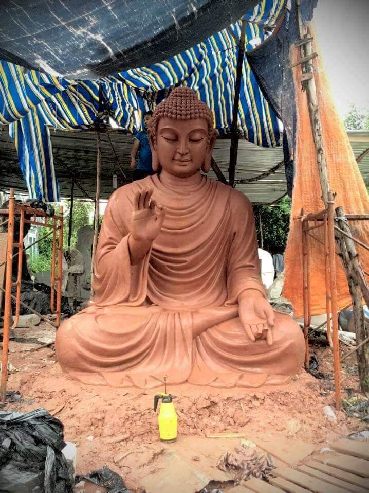 Tượng Phật thích ca bằng chất liệu composite 06