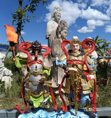 Bộ Tượng Tiêu Diện Hộ Pháp Cao 80cm