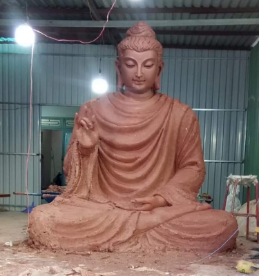 Mẫu Tượng Phật Thích Ca Đẹp Composite Đưọc Tôn Tạo Bởi Điển Thảo