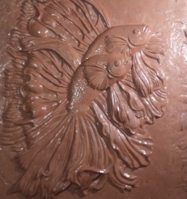 Phù điêu cá trang trí