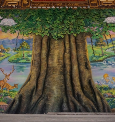 Vẽ trang trí cây bồ đề