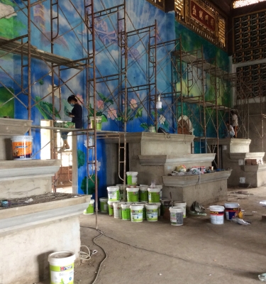Vẽ trang trí chùa