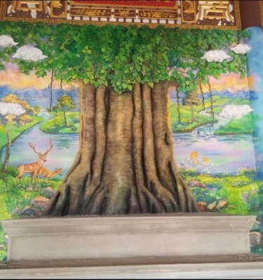 Phù điêu cây bồ đề 