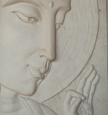 Phù điêu chân dung phật