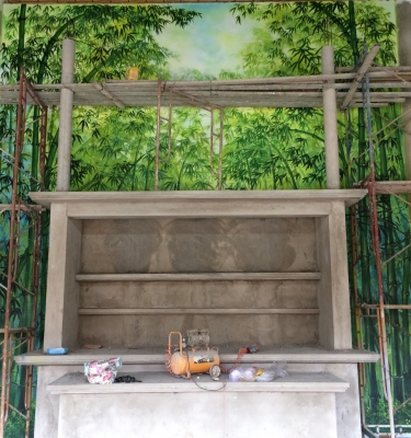 Vẽ trang trí chùa Trung cấp Phật học đồng nai