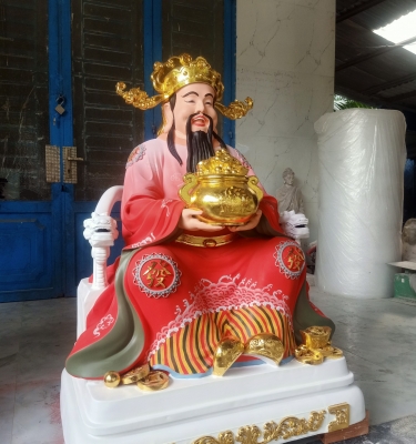 Nhận sản xuất tượng thần tài xi măng theo yêu cầu của quý khách