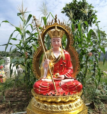 Tượng Địa Tạng Ngồi Đài Sen Cao 1,2 Mét