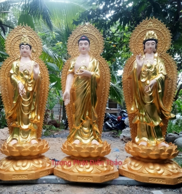 Tượng Tam Thế bằng composite giá tốt | Tinh hoa Phật pháp