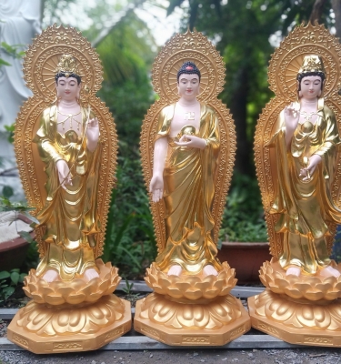 Tượng tam thế bằng xi măng: Biểu tượng văn hóa và tôn giáo