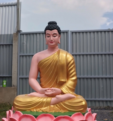 Tượng Thích Ca Ngồi Đài Sen Cao 1,5 Mét