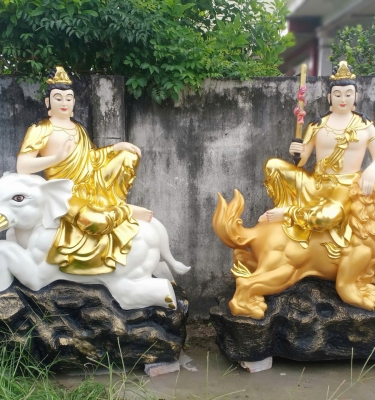 Tượng Văn Thù Phổ Hiền Cao 1,6 Mét