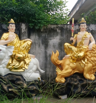 Tìm hiểu về tượng Văn Thù Phổ Hiền composite và ý nghĩa phong thủy