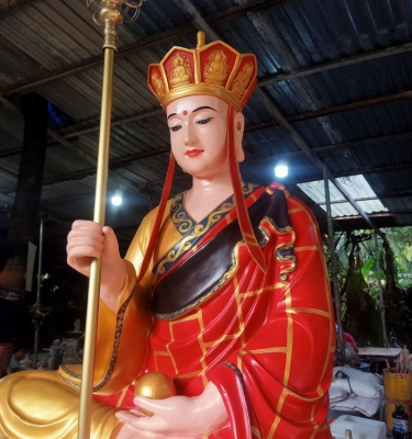 Tượng Địa Tạng Vương Composite Giá Rẻ Được Điển Thảo Tôn Tạo