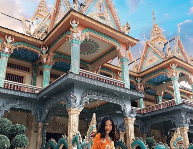 Hái lộc đầu năm tại 5 ngôi chùa có kiến trúc độc đáo ở Sóc Trăng