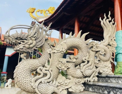 Thi công điêu khắc hoa văn trang trí đình chùa đẹp, chuẩn truyền thống