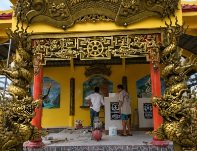 Thi công hoa văn trang trí lăng mộ đẹp, tinh xảo theo yêu cầu
