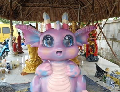 Nhận thi công tượng composite quán café trọn gói