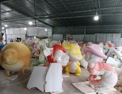 Điêu Khắc Điển Thảo chuyên thi công tượng trang trí công viên