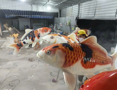 Đơn vị thi công tượng trang trí nhà hàng chuyên nghiệp, sáng tạo