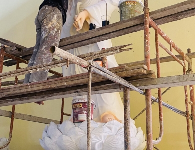 Thi công tượng Phật lớn uy tín, độc đáo và sáng tạo