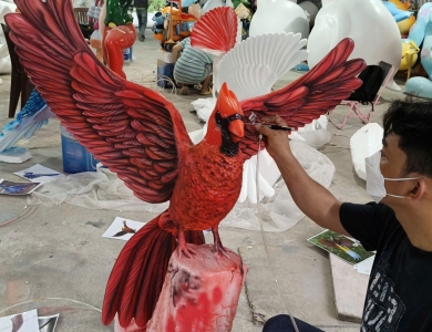 Thi công tượng composite cho nhà hàng