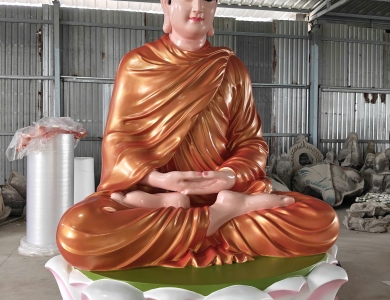 Tượng Phật bằng bê tông đẹp, phù hợp nhiều không gian Phật giáo