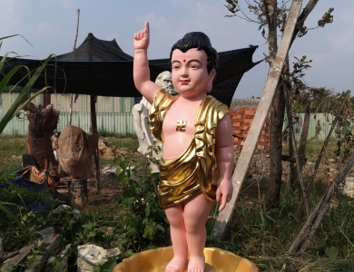 Địa chỉ bán tượng Phật Đản Sanh xi măng uy tín