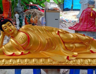Mẫu tượng Phật Thích Ca nhập niết bàn tại Điêu Khắc Điển Thảo
