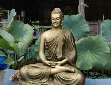 Tượng Phật trang trí sân vườn đẹp, bền, giá hợp lý