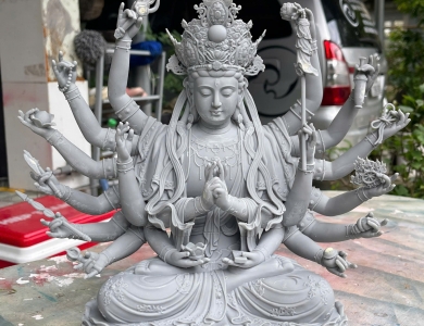 Tượng quan âm chuẩn đề đẹp, bền - Điêu Khắc Điển Thảo 