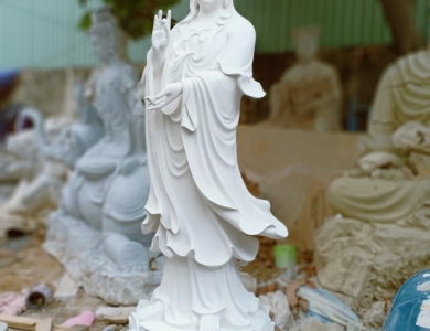 Các mẫu tượng Quan Âm composite được lựa chọn nhiều hiện nay