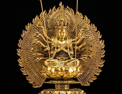 Tượng thiên thủ quan âm bồ tát tại Điêu Khắc Điển Thảo 