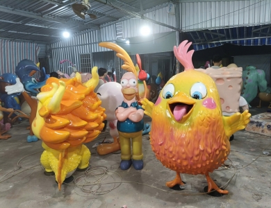 Tượng trang trí composite giá tốt, điêu khắc theo yêu cầu