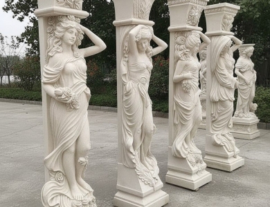 Xem qua mẫu tượng xi măng decor nhà phố tại Điêu Khắc Điển Thảo