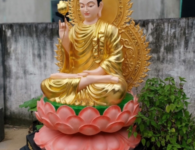 Đặt tôn tạo tượng thích ca xi măng tại Tượng Phật Điển Thảo