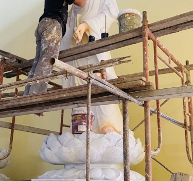 Những bức tượng "khổng lồ" từng được xuất xưởng từ Điển Thảo