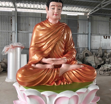 Tượng Phật bằng bê tông đẹp, phù hợp nhiều không gian Phật giáo