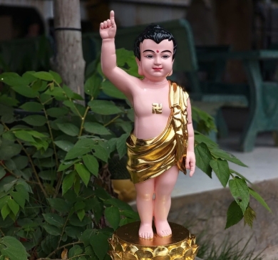 Tượng Phật Đản Sanh nhỏ composite, xi măng – Báo giá mới nhất