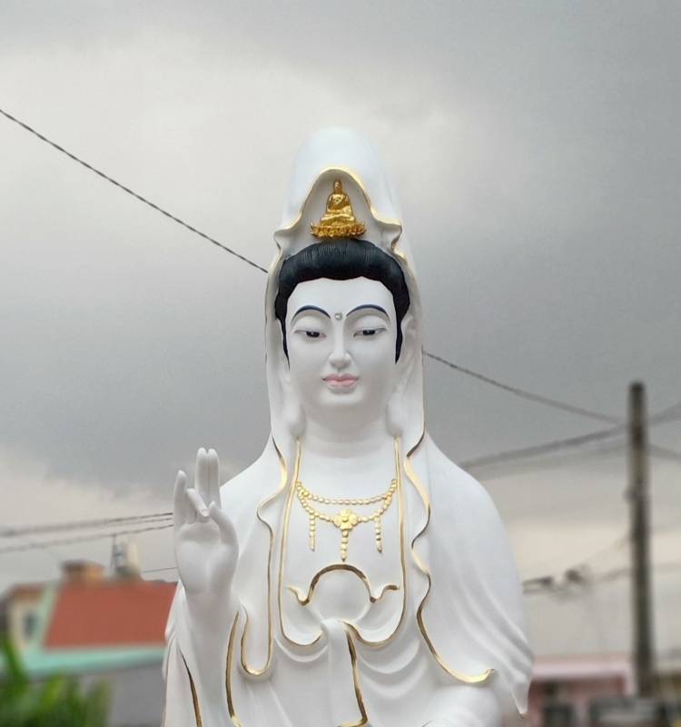Tượng Phật Quan Âm 1,6 Mét Xi Măng