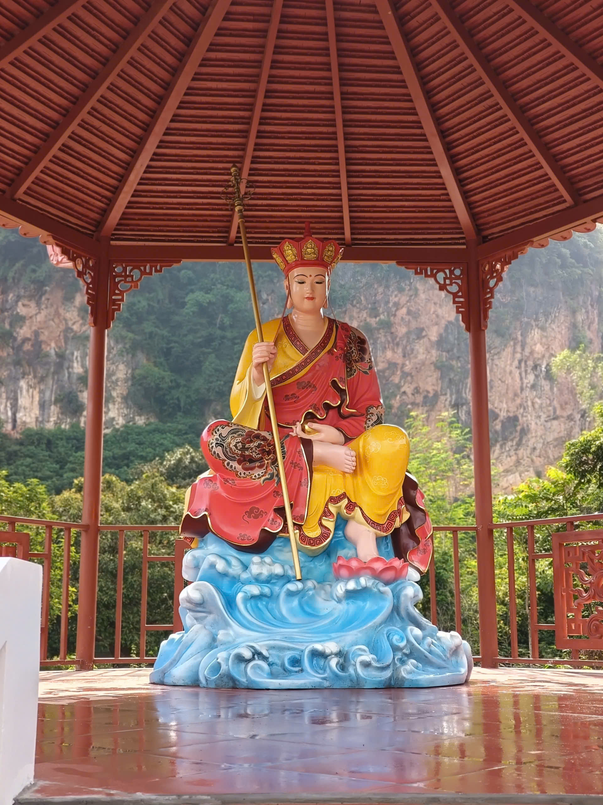 tượng địa tạng vương bồ tát bằng composite