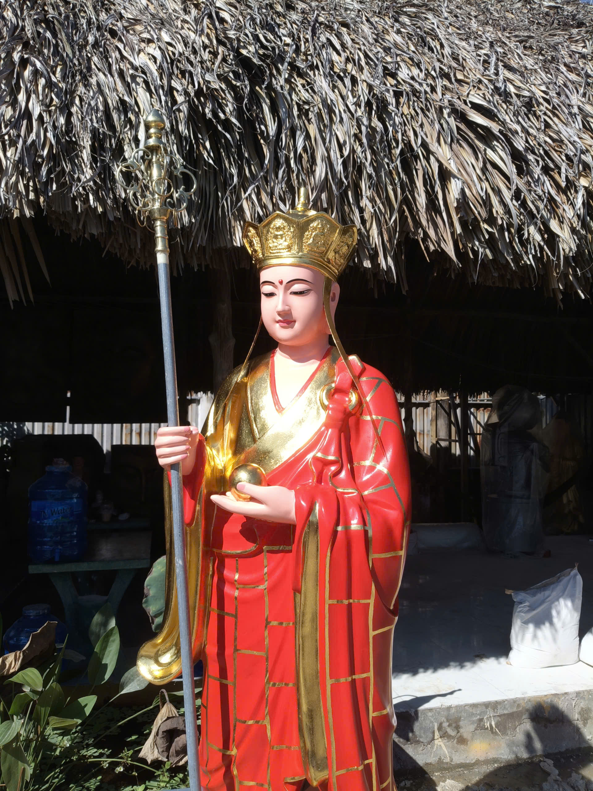 tượng địa tạng vương bồ tát bằng composite