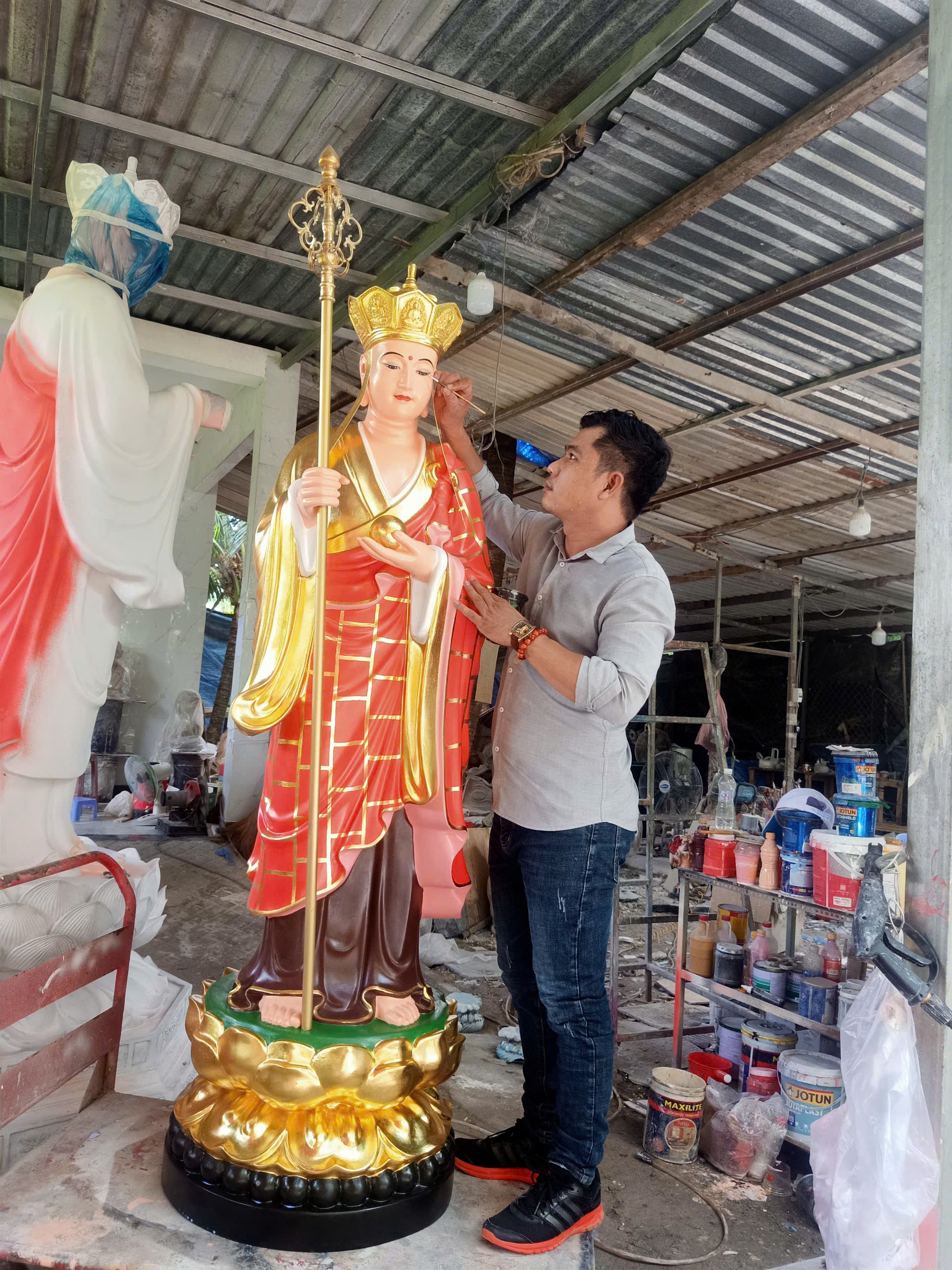 tượng phật địa tạng bồ tát