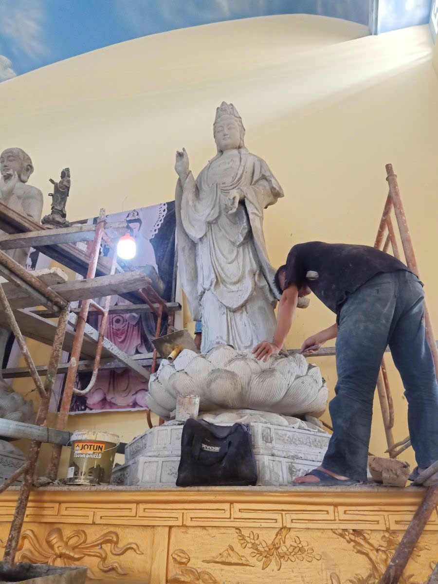 sửa chữa tượng phật tại nhà