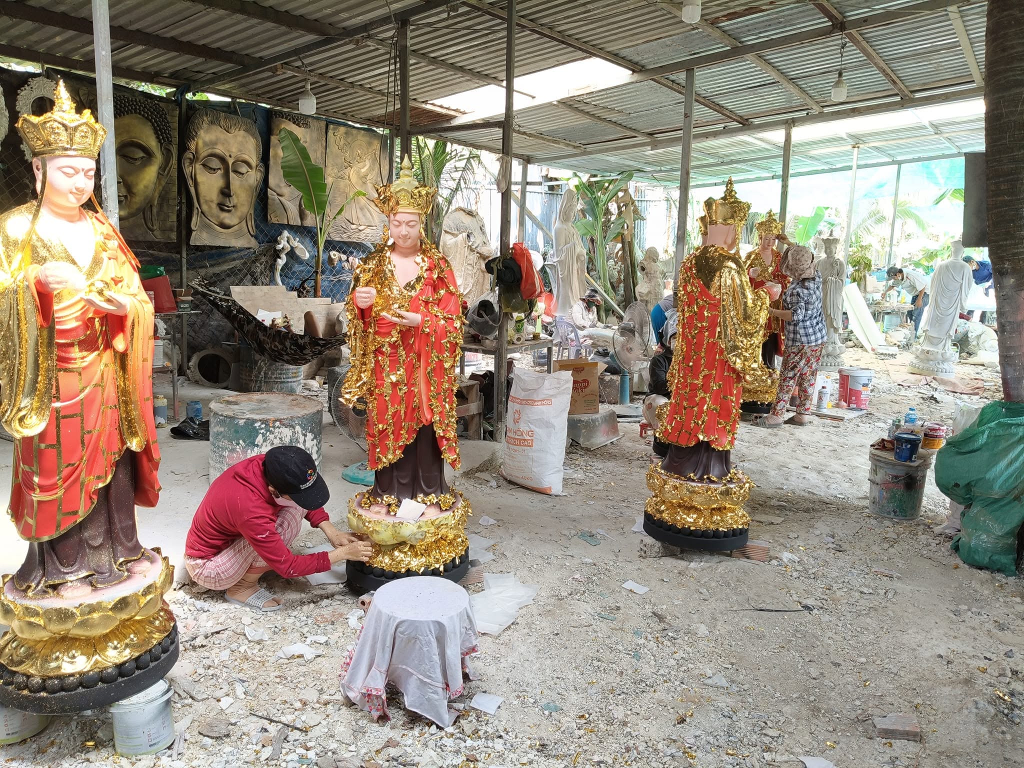 gia công tượng phật composite