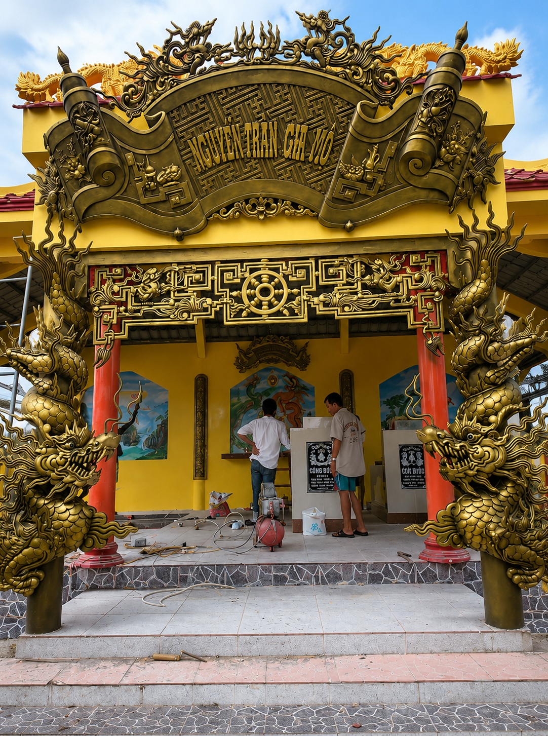 hoa văn trang trí lăng mộ