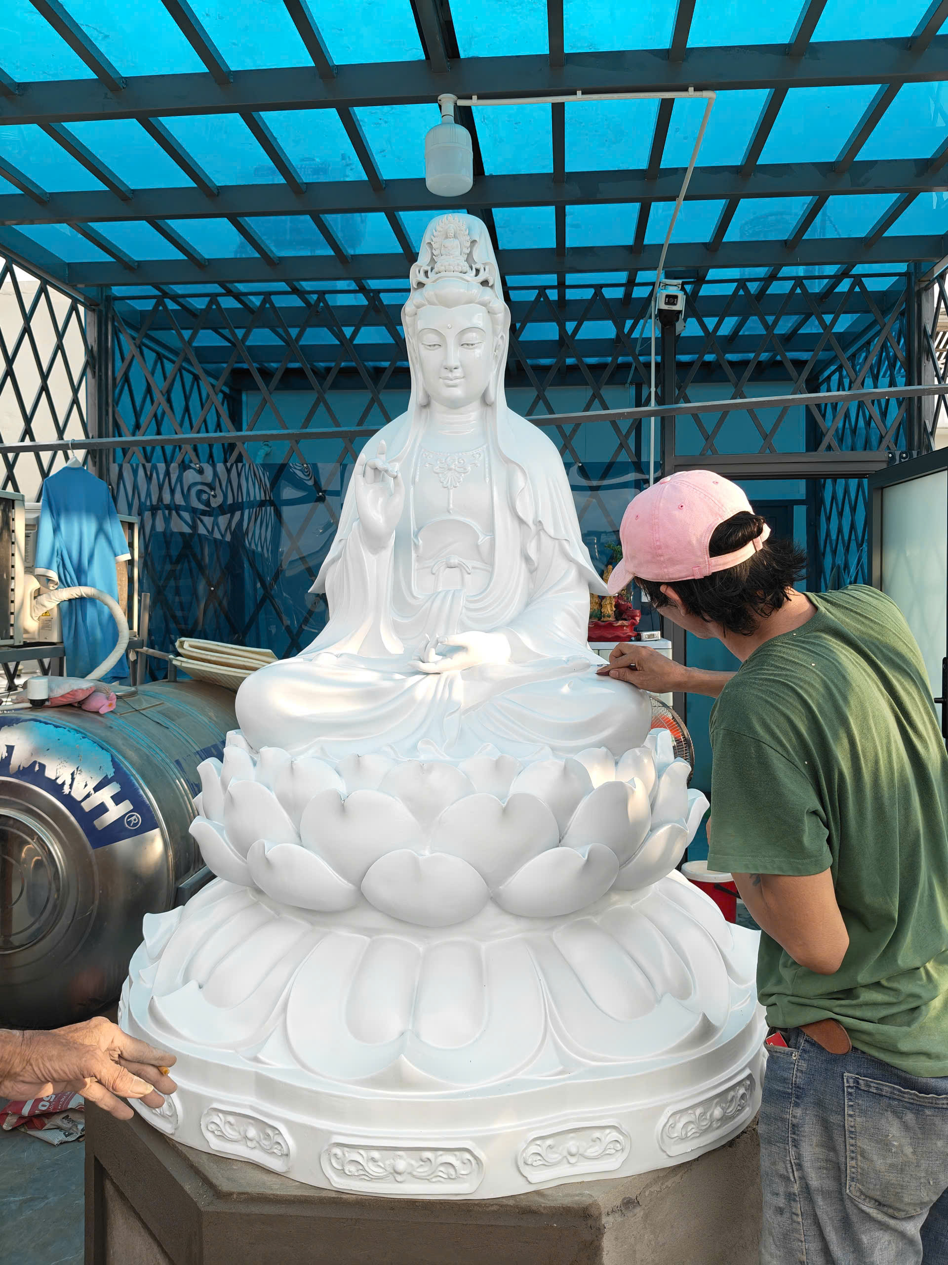 thi công tượng phật tại Tây Ninh