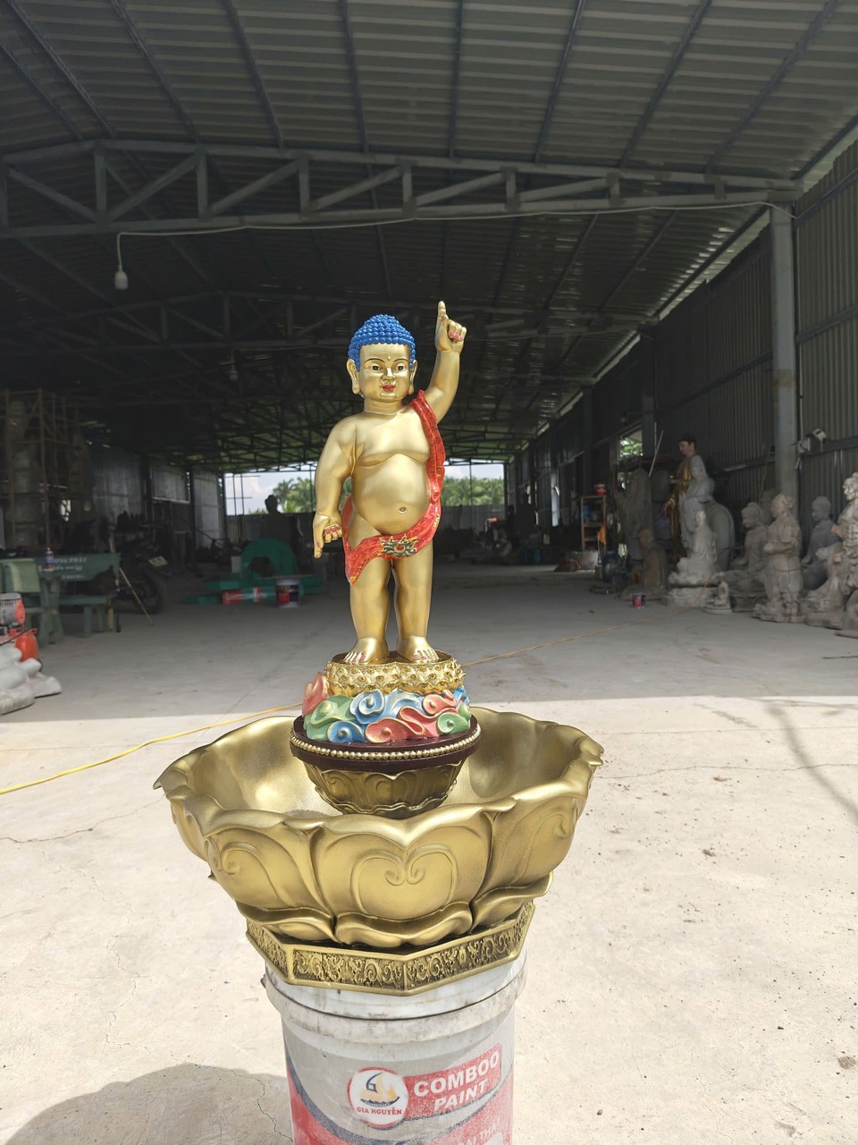 tượng Phật Đản Sanh mini