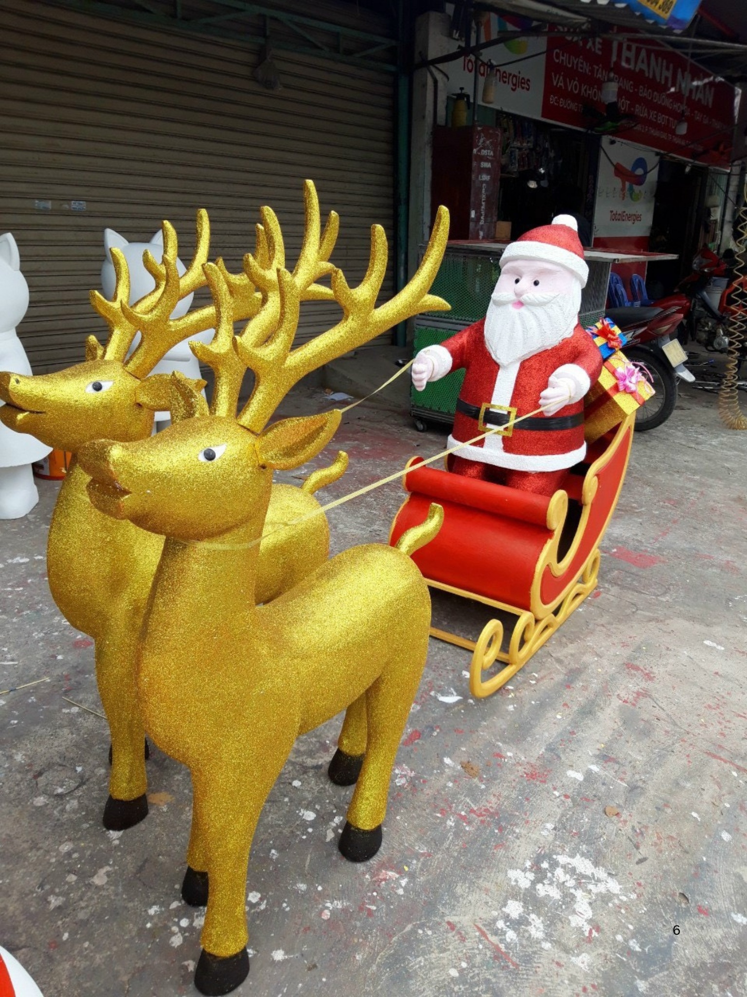 mút xốp trang trí noel