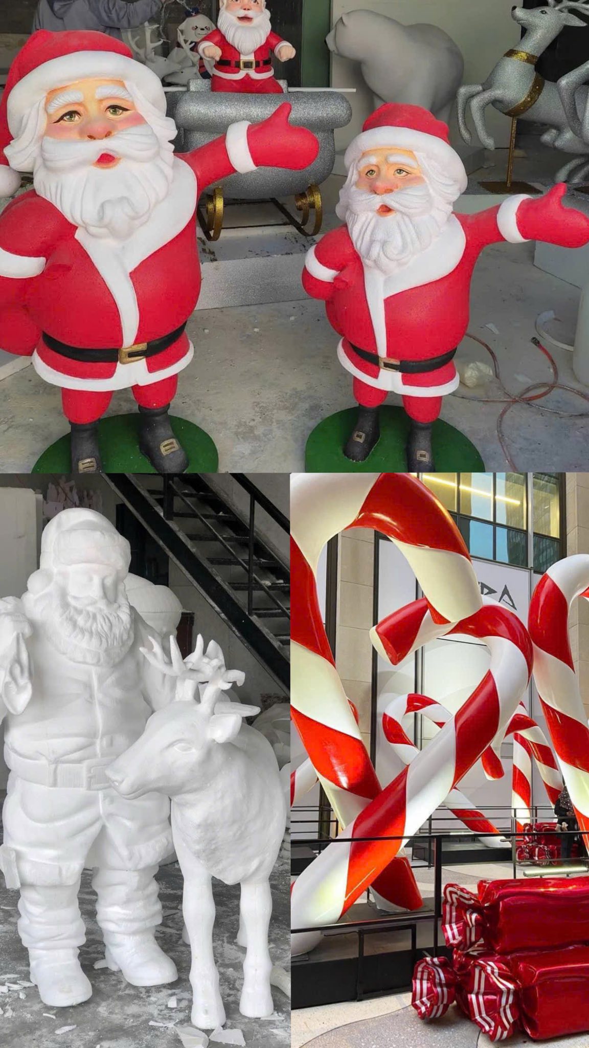 mút xốp trang trí noel