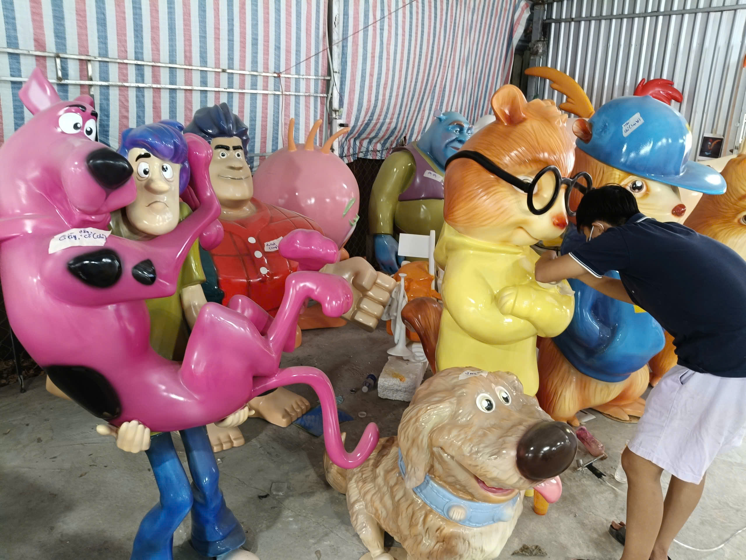 thi công mô hình composite